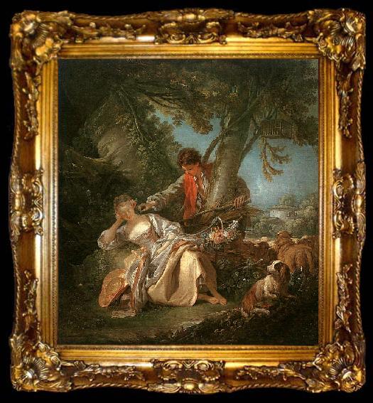 framed  Francois Boucher The Sleeping Shepherdess, ta009-2